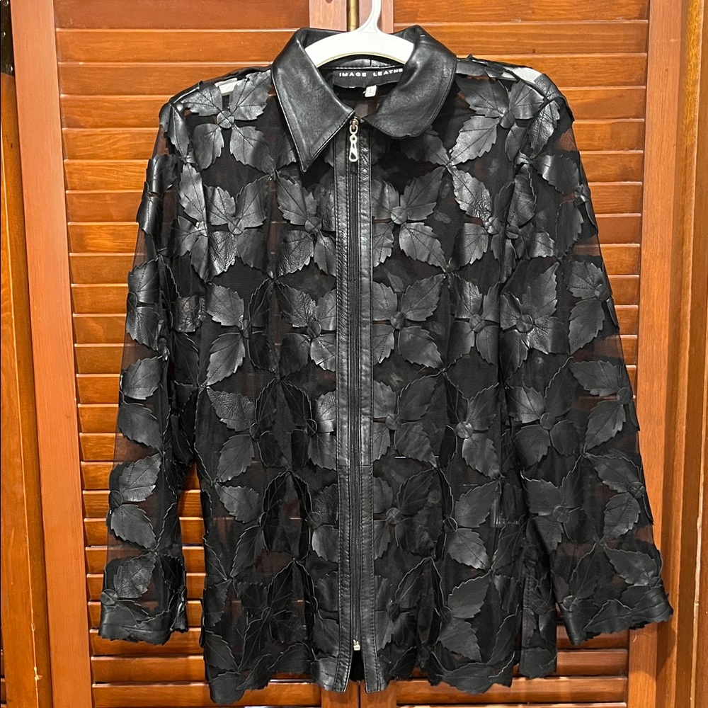 Image Leather Leaf Jacket